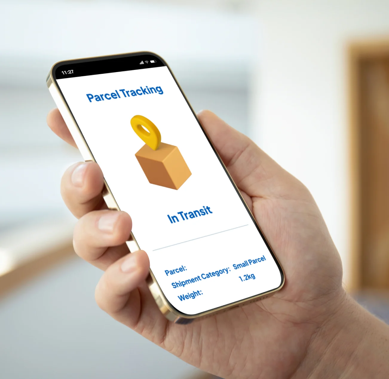 Shipment tracking technology on a mobile device